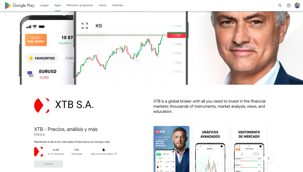 xtb opiniones Google Play